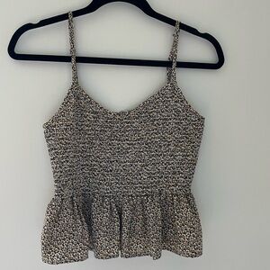 Ivy + Main Flower Peplum Tank Top